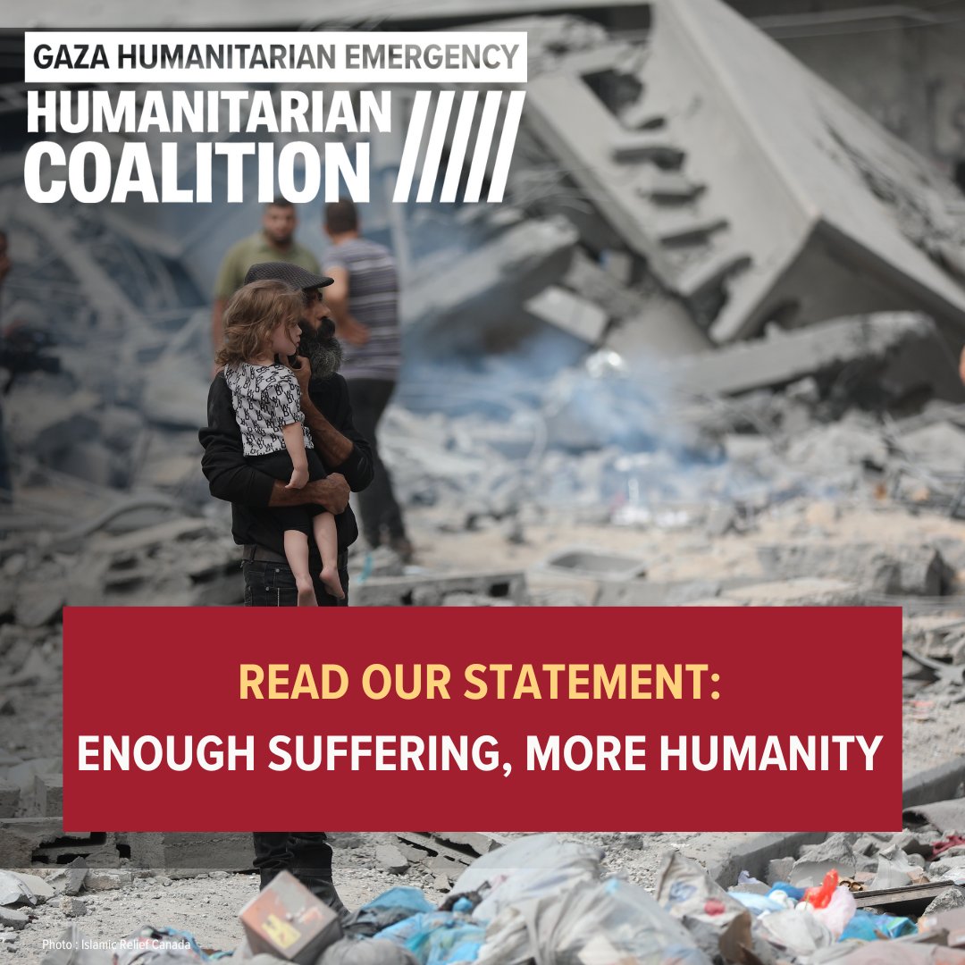 🤚🗞️ #READ | Our co-chairs <a href="/HarringtonAndy/">Andy Harrington</a>, <a href="/GranthamBarbara/">Barbara Grantham</a>,  and <a href="/humcoalition/">Humanitarian Coalition | Coalition Humanitaire</a>'s  Executive Director <a href="/RichardMorgan_2/">Richard Morgan</a> call for an end to needless suffering and a renewed commitment to humanity. 
🔗humanitariancoalition.ca/enough-sufferi…