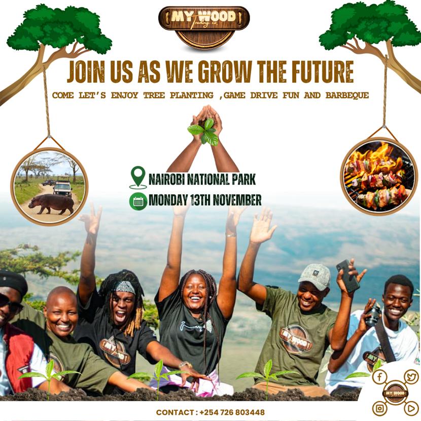TreesForFun's tweet photo. It will be Tree Planting , Game Drive , &amp; Barbecue at the park , Vibe!! Eiiish...(we call it trees for fun) join us on this filled event this coming Monday as we mark National tree planting day ! Be our guest #Treesforfun #mywood #ceokathyandrews . https://t.co/ztODheY82Z