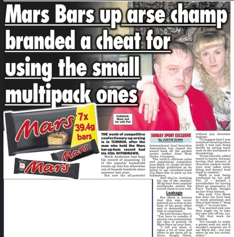 ianpuddick's tweet image. The Man’s a Winner !!

@PaulPag46852754 #MarsBar