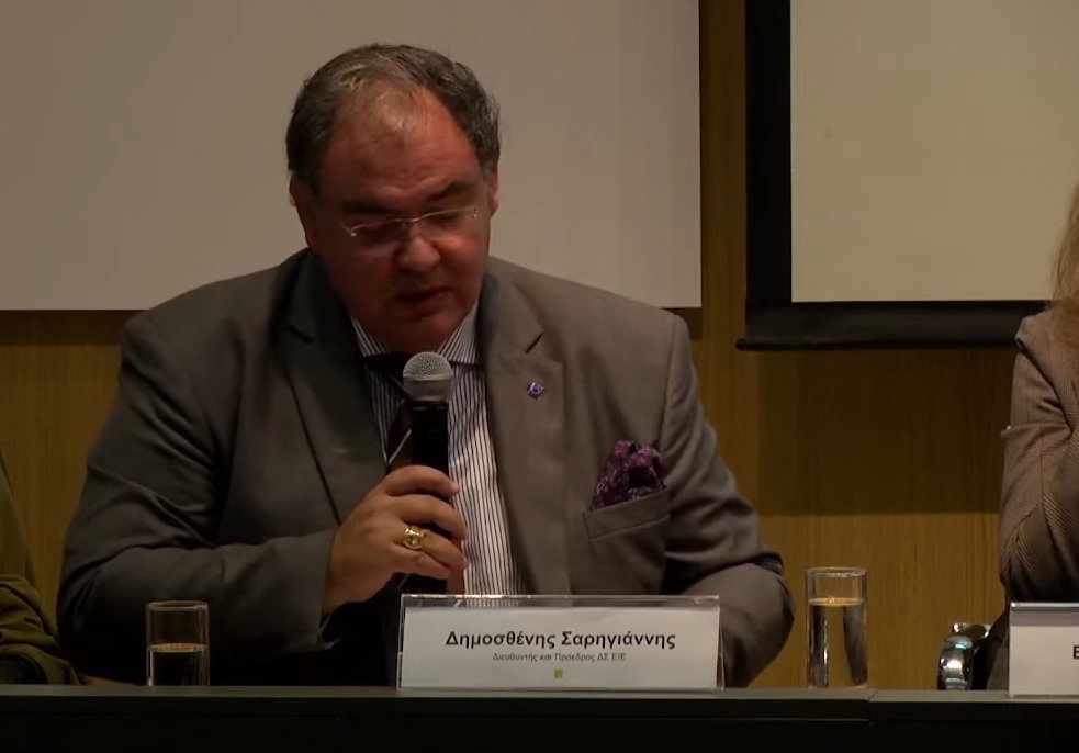 EKTgr's tweet image. "Η χρηματοδότηση είναι ένα πρόβλημα γιατί δεν είναι σταθερή. Και πρέπει να συνειδητοποιήσουμε ότι η συνέχεια της ερευνητικής δραστηριότητας  είναι που φέρνει το αποτέλεσμα." Δημοσθένης Σαρηγιάννης, Διευθυντής και Πρόεδρος ΔΣ @EIEgr.
#Knowledge4Policy #EKTgrConference