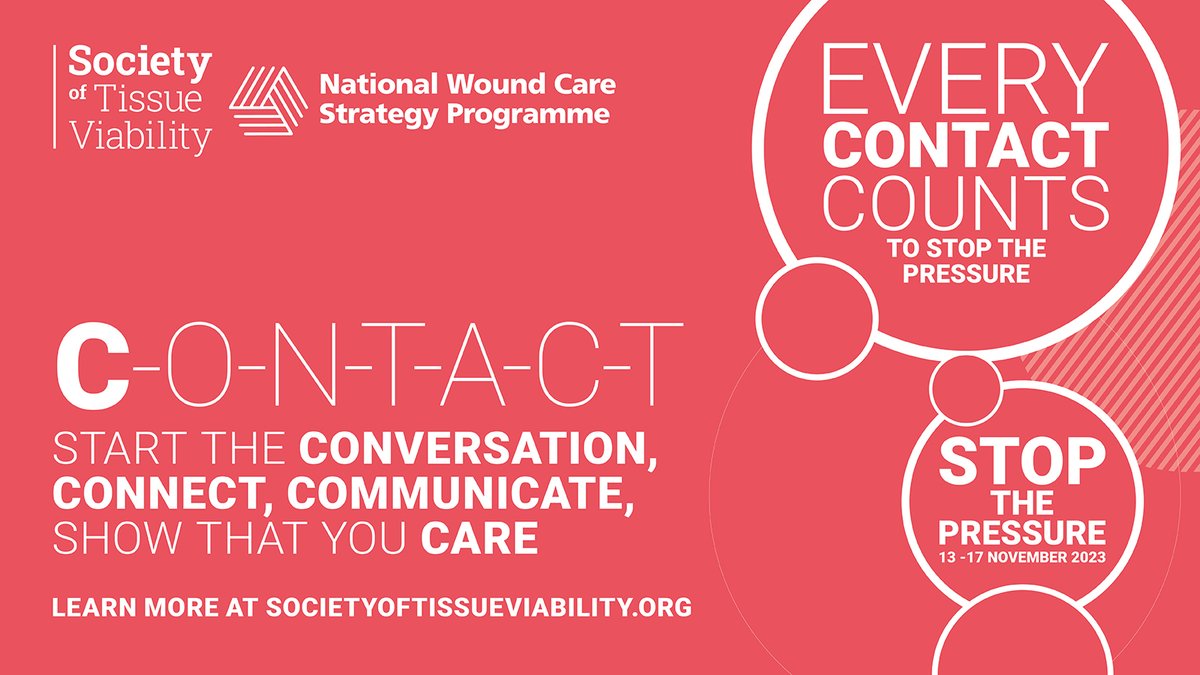C-O-N-T-A-C-T ➡️ C - Start the CONVERSATION, CONNECT, COMMUNICATE, show that you CARE. Find out more about how our #4nations team are #makingeverycontact count to #stopthepressure societyoftissueviability.org/community/stop…