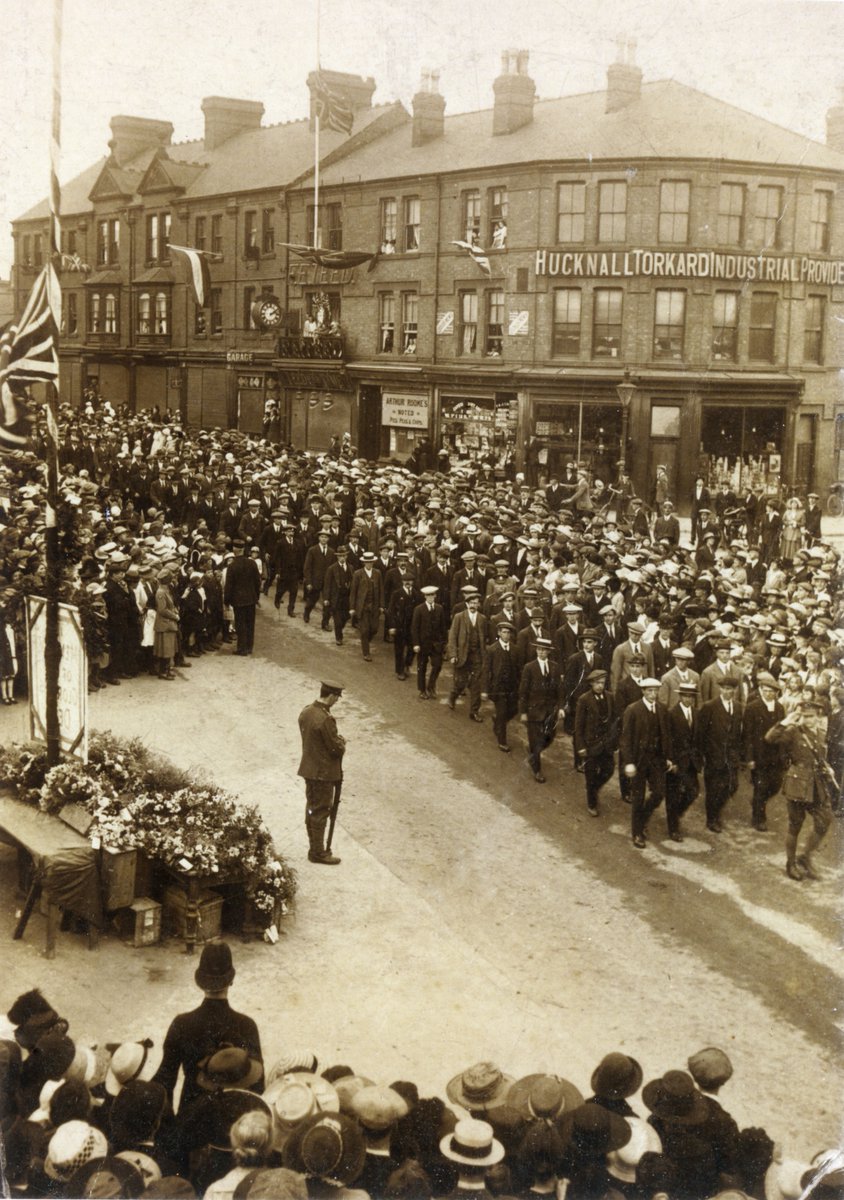 In remembrance of all those who gave their lives as a result of war.

This image sits in our ‘Remembrance’ Inspire Picture Archives collection c.1595 to 2023 and is of the Hucknall Peace Day Remembrance Parade in 1919. 

You can view our collections here: bit.ly/3FvwPia