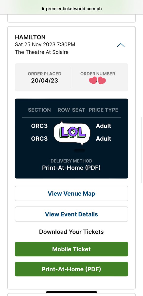 kinderlola's tweet photo. Anyone looking for #HamiltonMNL tickets?
Have 2 extra Orchestra Center seats, for Nov 25 730PM show. Selling for 6,877 each (orig price from Ticketworld). Send a PM 🤍
wts lfb hamilton ph https://t.co/zt3m9w5KBH