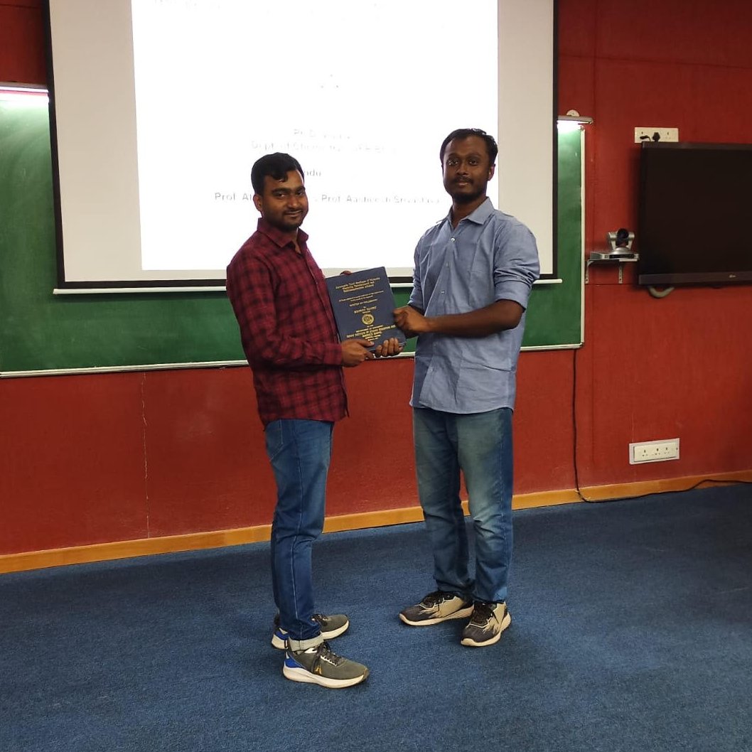 AB Research Group (@ab_group_iiser) on Twitter photo Huge congratulations to Dr. Sourav Kundu for successfully defending his Ph.D.! 🌟 Your relentless dedication and hard work have truly yielded remarkable results. The academic community has gained an outstanding mind! <a href="/souravk85520822/">sourav kundu</a> <a href="/AlakeshBisai/">Alakesh Bisai</a> Huge congratulations to Dr. Sourav Kundu for successfully defending his Ph.D.! 🌟 Your relentless dedication and hard work have truly yielded remarkable results. The academic community has gained an outstanding mind! <a href="/souravk85520822/">sourav kundu</a> <a href="/AlakeshBisai/">Alakesh Bisai</a>