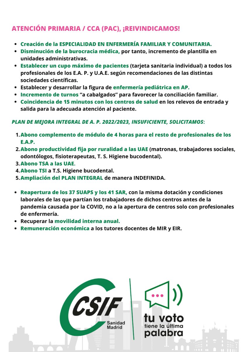 EL 22N VOTA🗳️ A LA F DE CSIF🪀 PARA ENTRAR EN MESA SECTORIAL,*SI UGT Y CCOO* TIENEN SILLON ASEGURADO X SER LOS SINDICATOS QUE FORMAN PARTE DEL DIALOGO SOCIAL. *CSIF ES EL VOTO UTIL* Y LO SABES 🫵