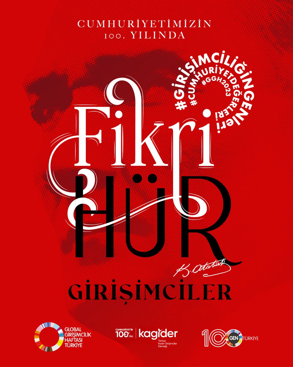 Cumhuriyetin 100. Yılında Fikri Hür Girişimciler!

📌Detaylı bilgi ve GGH kapsamında yapılan etkinlikler için takipte kalmayı unutma! <a href="/GENTurkiye/">GEN Türkiye</a>

#GGH2023 #GEW2023 #GirişimciliğinGENleri #CumhuriyetinDeğerleri