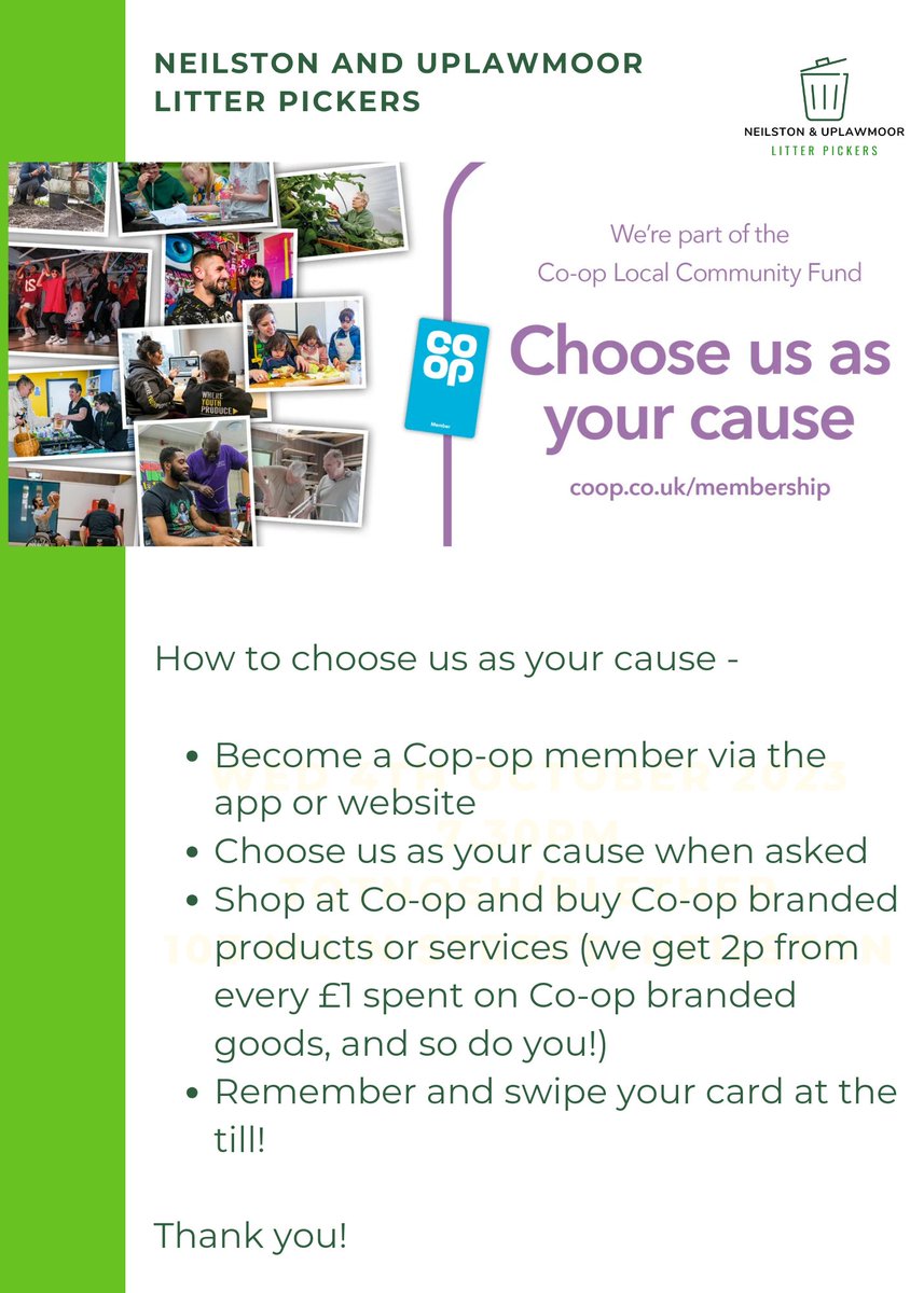 Neilston and Uplawmoor Litter Pickers tweet media