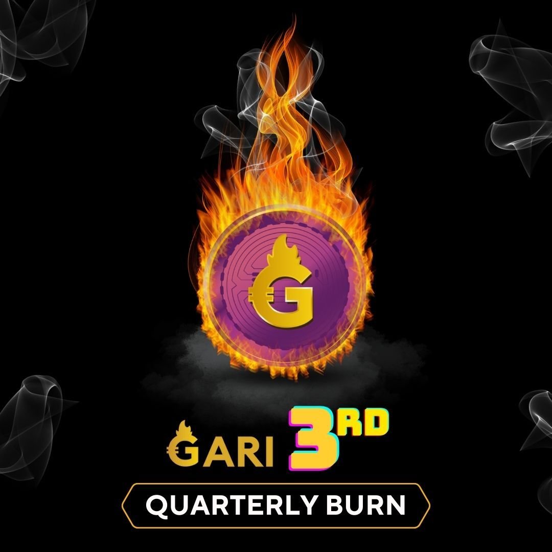 🪔 We're lighting up Diwali with a burning update!
Diwali, the festival of lights, takes on a crypto twist!

🔥 Today, we've set ablaze 974,588.9 GARI, adding a unique spark to the celebration🎆

🚀 Total burnt: 4,143,717 GARI &amp;
Total supply reduced by 0.41% after 3rd #TokenBurn