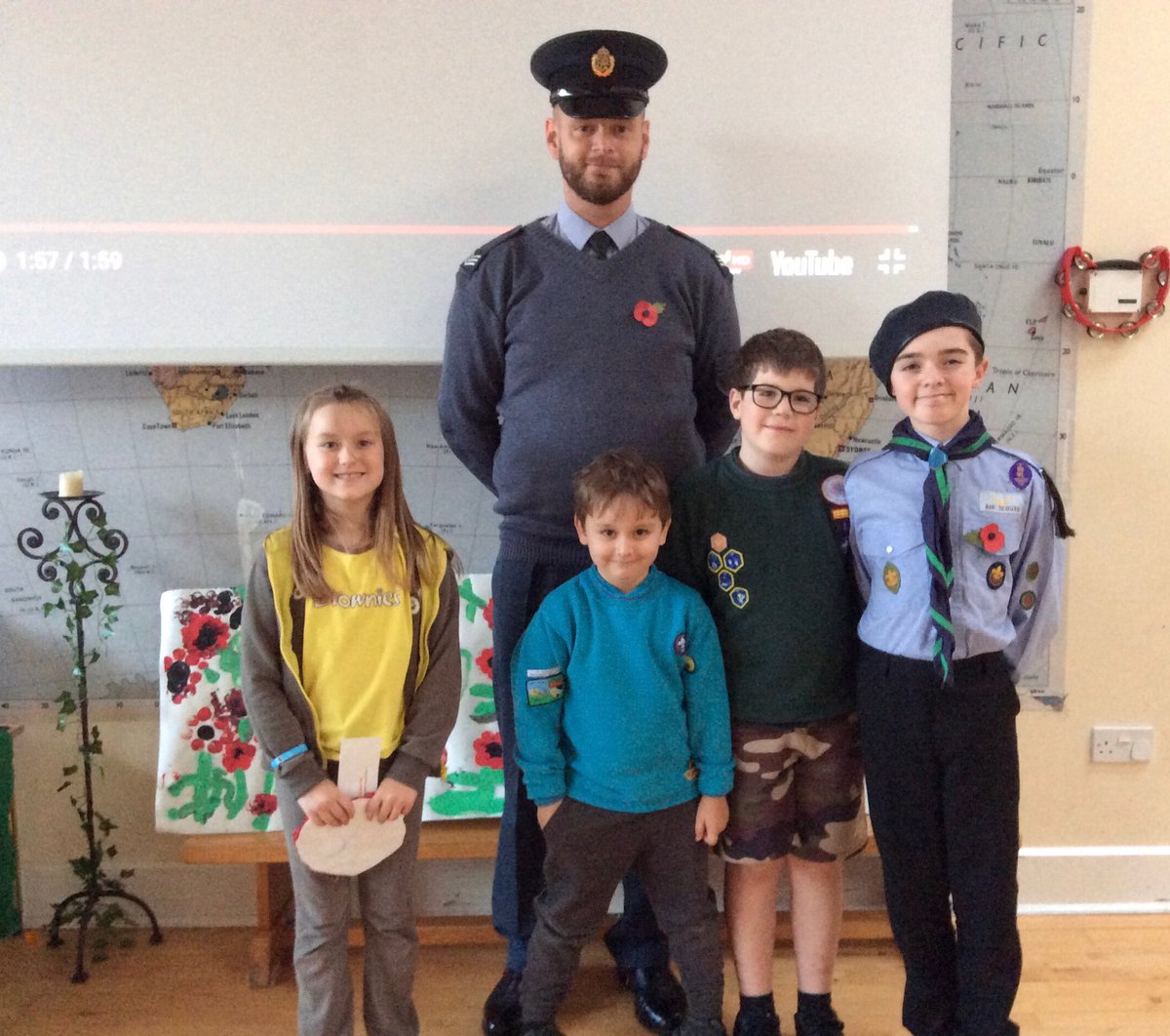YaxhamPrimary's tweet photo. Proud to see members of our school community in uniform for our Remembrance Service https://t.co/oph0ln7Gz5