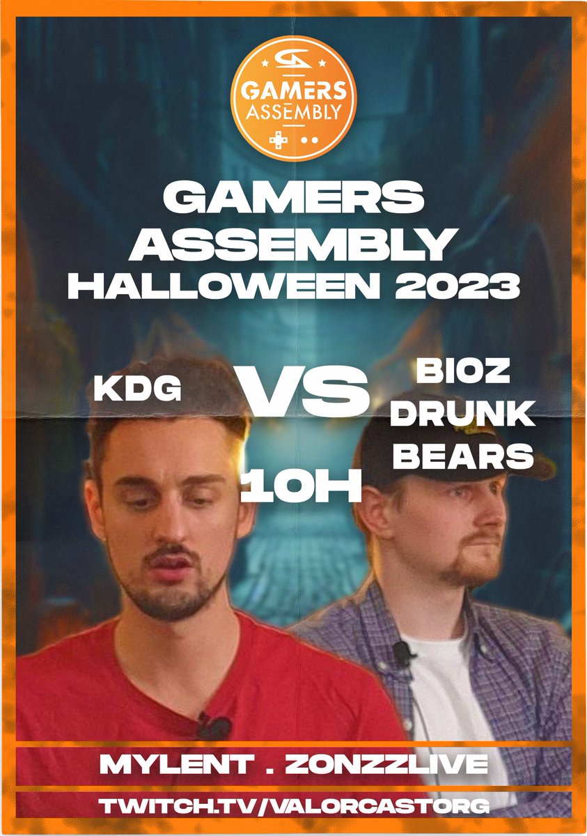 ValorCast (@valor_cast) on Twitter photo Premier match de <a href="/GamersAssembly/">Gamers Assembly</a> à 10H et nous suivrons les #KDG (<a href="/Lokishendo/">Brandon 🇧🇷</a>, etc...) contre les #BIOZDRUNKBEARS
twitch.tv/valorcastorg Premier match de <a href="/GamersAssembly/">Gamers Assembly</a> à 10H et nous suivrons les #KDG (<a href="/Lokishendo/">Brandon 🇧🇷</a>, etc...) contre les #BIOZDRUNKBEARS
twitch.tv/valorcastorg