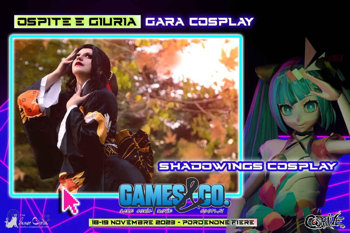 Costrive's tweet photo. Per la gara cosplay avremo 5 giurati di alto livello, venite a conoscerli sia sabato che domenica in area palco presso i loro stand!

#costrive #cosplay #garacosplay #gamesandco #gamesandco2023 #fieradelfumetto #radioamatore2 #pordenonefiere https://t.co/hUQUvAYQej