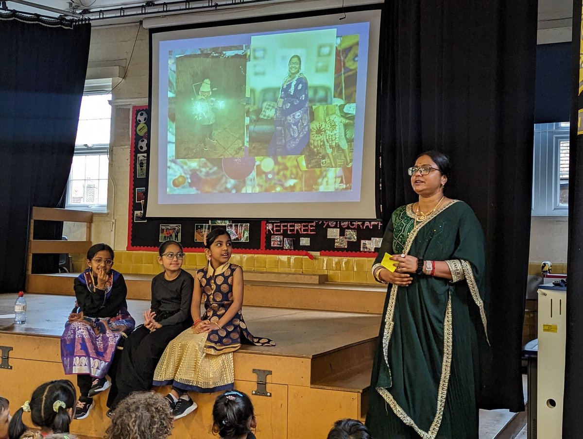 Mrs_Goold's tweet photo. Fantastic celebrations for Diwali @charltonmanor yesterday. The children loved learning about this special festival of lights and how light triumphs over darkness, a message of comfort for all of us. https://t.co/5Wzl7vYjYq