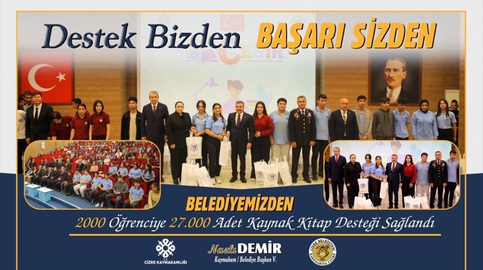 CizreCumhuriyet's tweet photo. Destek Bizden BAŞARI SİZDEN 👏
@CizreKaymakamlk @CizreMem @nazlidemirrr @sahan_ike @LokmanKarahan73 https://t.co/xsLCGHMET1