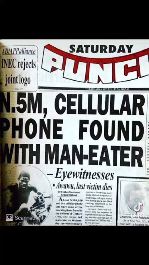 NigeriaStories's tweet photo. The story that shocked the whole of Nigeria 🇳🇬 😳

Story of CLIFFORD ORJI Nigeria’s First known Serial KILLER and CANNIBAL.

This was how he was caught 
Open And Read 
Retweet To Educate Someone https://t.co/bdZCafOGaV