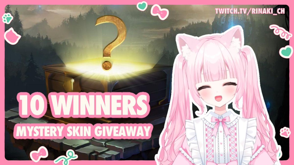 rinaki_ch's tweet photo. RINAKI BIRTHDAY GIVEAWAY!!!! 🎉

celebrating a milestone during my birthday week donothon with a giveaway of 10 League of Legends mystery skins!🎁

LIVE NOW: https://t.co/JaQTjRLH63 https://t.co/eIPyjcGuIb
