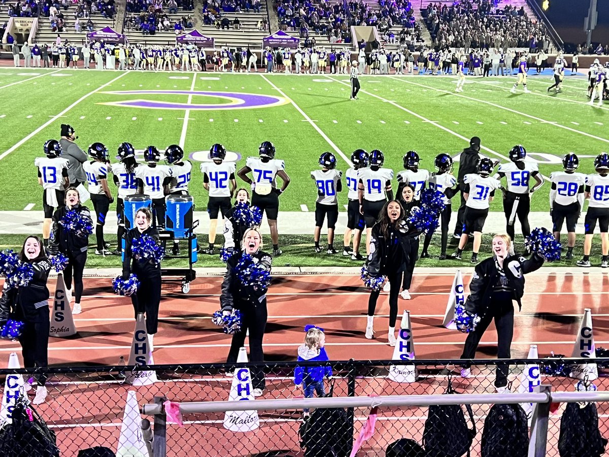 Our first football season at Centennial has come to an end. Like I’ve said 100 times before, I’m so thankful for this community, their support and love for our family. Thank you for accepting us and loving us so much! As a family, we look forward to building this program 🖤💙