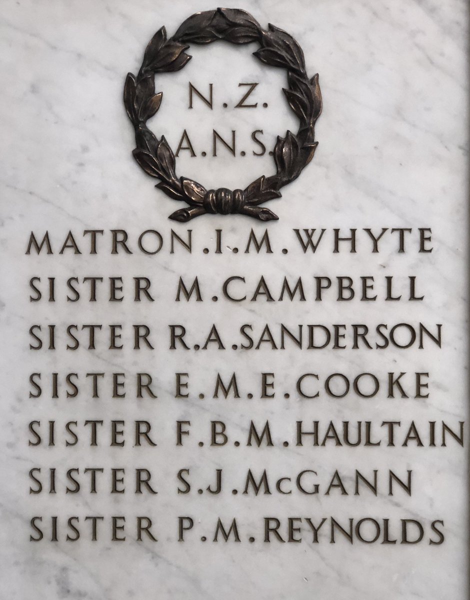 Once again had the privilege to MC the #ArmisticeDay service at <a href="/aucklandmuseum/">Auckland Museum</a> — these nurses were over my shoulder. Gail Romano (Asso Curator War History) remembered them in her Reflection and <a href="/GlendowieGDC/">Glendowie College</a> choir literally took me back to Belgium, France &amp; Turkey. #Remembrance