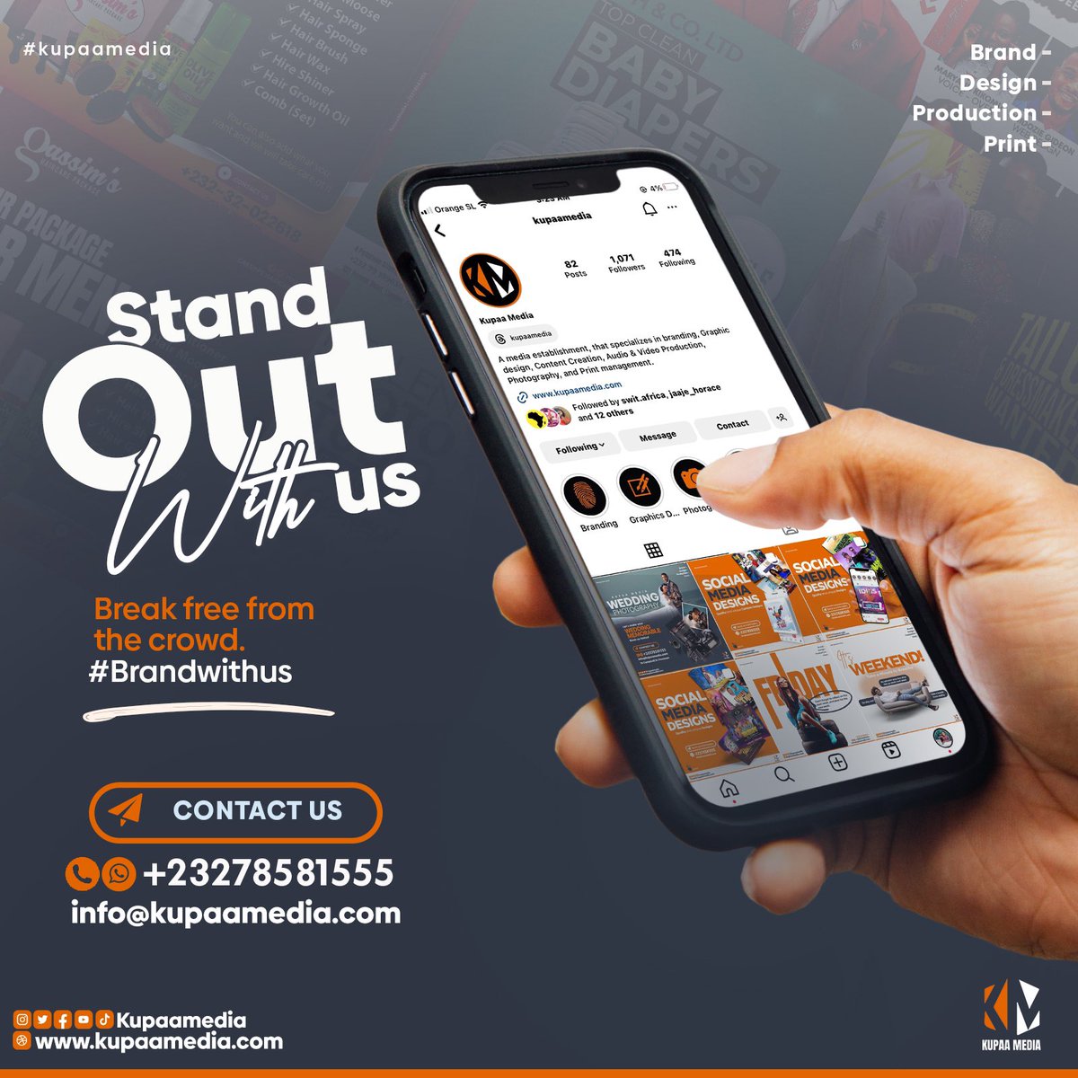 kupaamedia's tweet photo. Beyond logos, we build legacies. Transform your business into a brand that tells a story. Stand out with us, Let's create magic together.
#BrandStorytellers #transformwithus #kupaamedia #branding #standout #firstimpressions #followers #followmeplease #highlights https://t.co/m2wByly2p8