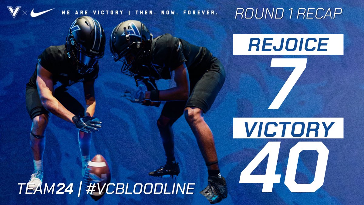 Conquerors turned up the heat on a chilly night! Rolled Rejoice 40-7! 

VCS advances to the second round to take on the Prague Red Devils next Friday.

#CNQR #VCBloodline #OKPREPS