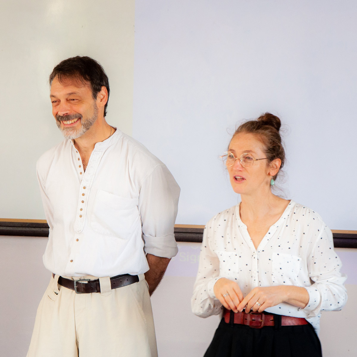 lfikyoto's tweet photo. Le 7 novembre 2023, les élèves du #lfikyoto ont eu l'incroyable chance d'accueillir  deux acteurs exceptionnels de la troupe du Théâtre du Soleil : Dominique  Jambert et Vincent Mangado. 🌟

#TheatreduSoleil
@aefeinfo 
@AEFEAP 
@IFJK_ https://t.co/8IuvwvhHue