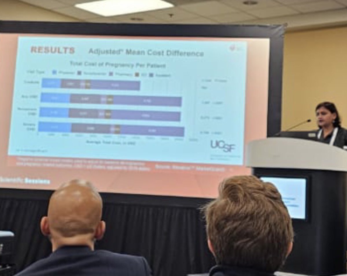Thanks #AHA2023 for a chance to share our findings on economic burden of pregnancy on CHD patients. CHD pregnancies cost ~$7500 more in total and ~$500 more in out of pocket costs than nonCHD. Data important for CHD patients, clinicians and policymakers in financial planning.