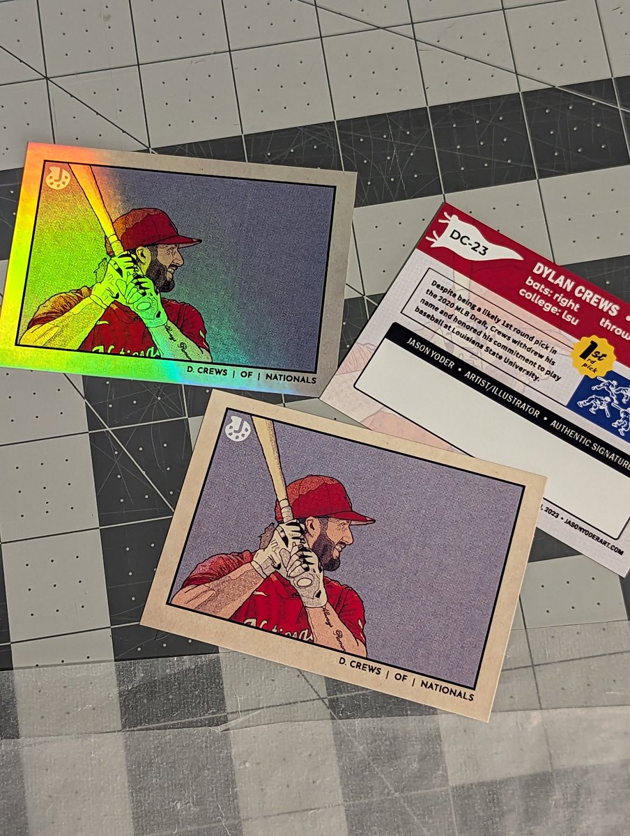 JasonYoderArt's tweet image. Some of my latest creations...both digital and custom holographic cards. Always a lot of stuff on the literal and proverbial "drawing board", in a range of progress. Enjoy.