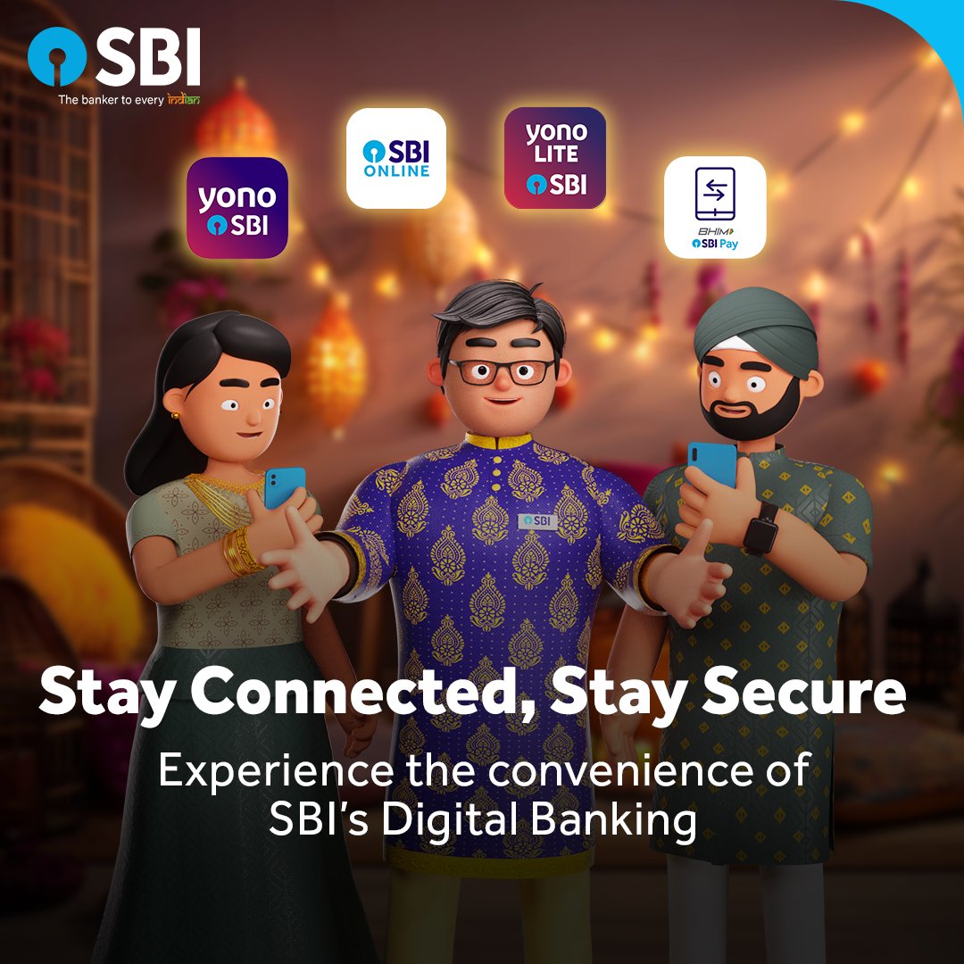 Make this #Diwali brighter with your #BFF who provides you with SBI’s Digital Banking Solutions that suit your needs. 🎇📈

#SBIisYourBFF #BankingFriendForever #SBI #BFF2