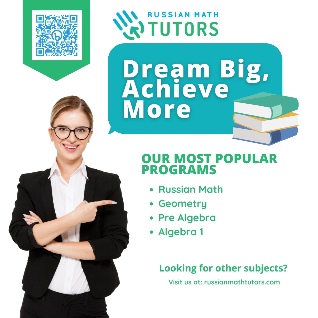 MathRussian's tweet image. Russian Math Online Tutors for Your Kids! 🌟 Our expert tutors are dedicated to helping kids ace tests and claim medals. 

Join us on the path to mathematical excellence! 🚀

#RussianMathTutors #MathProfessionals #MathTutoring #MathExcellence #MathMastery #StellarTrackRecord #...