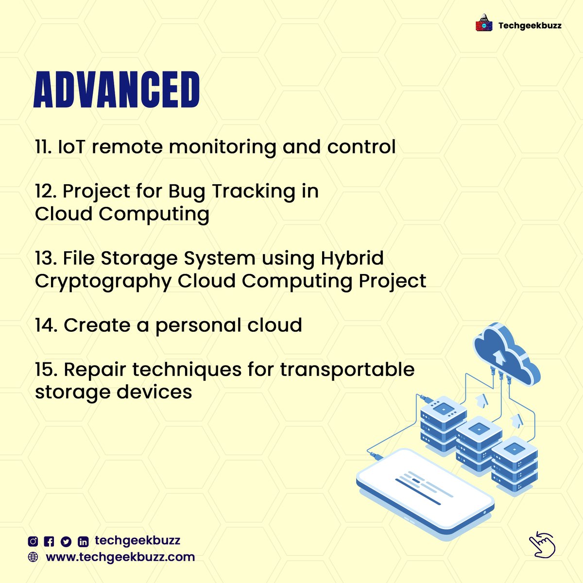 techgeekbuzz's tweet image. Revolutionizing Industries and Empowering Innovation: Explore a Compilation of the Best Cloud Computing Projects, Pioneering the Future of Technology and Business in the Cloud.
#CloudComputing #InnovationInTheCloud #TechRevolution #DigitalTransformation #CloudSolutions #Cloud