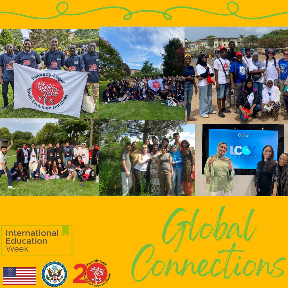 #IEW2023 begins on Monday, emphasizing the importance of global connections. Join us in bridging cultures through our collective experiences. 
Have you built a meaningful cross-border friendship? Share through the YES website: bit.ly/2Uwn6PA 
#YESisIEW <a href="/ECAatState/">Educational & Cultural Affairs—U.S. Dept. of State</a>