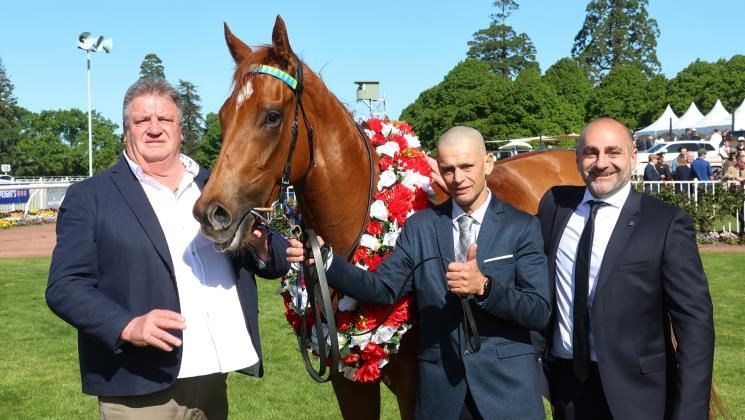 “It’s true elation. This horse has never let us down. He’s made us very proud.' Daniel Nakhle was overcome with emotion following Crocetti's victory in the Gr.1 Al Basti Equiworld 2000 Guineas (1600m) at Riccarton for the Walker/Tata stable. 📖 READ: buff.ly/3QThEpR