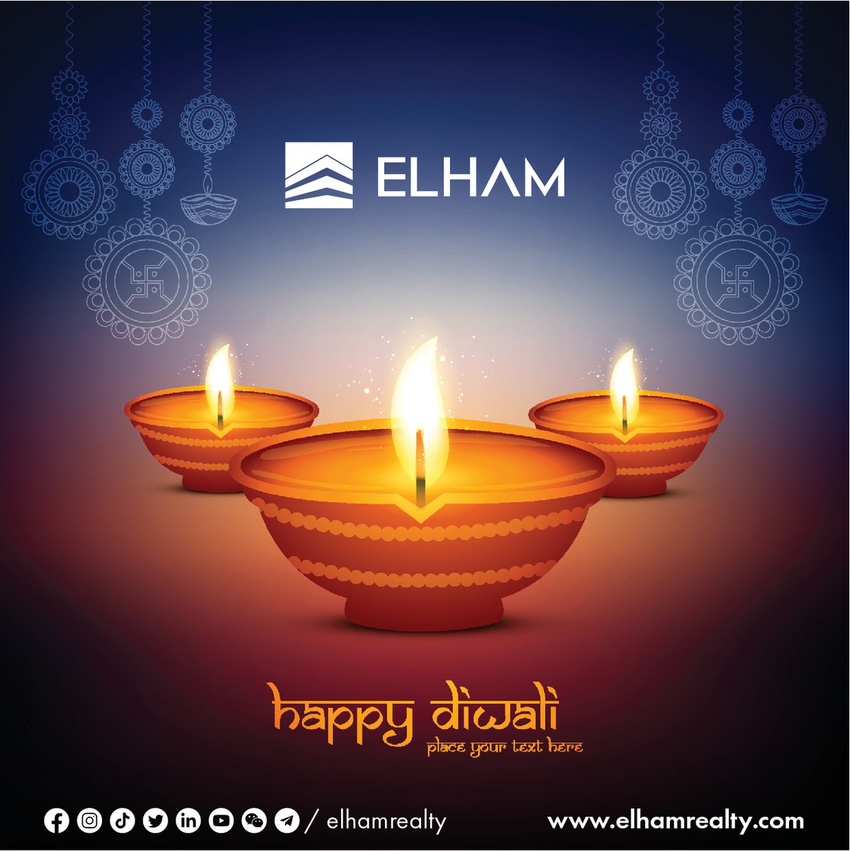 elhamrealty's tweet photo. 🪔 Wishing You a Sparkling Diwali from Elham Realty! 🌟

May the Festival of Lights illuminate your life with joy, prosperity, and happiness! 🎉✨

#HappyDiwali #FestivalOfLights #DiwaliCelebration #JoyfulMoments #ElhamRealty #EREAE #DiwaliWishes #Prosperity #FamilyCelebration https://t.co/JHfJfk6xMj