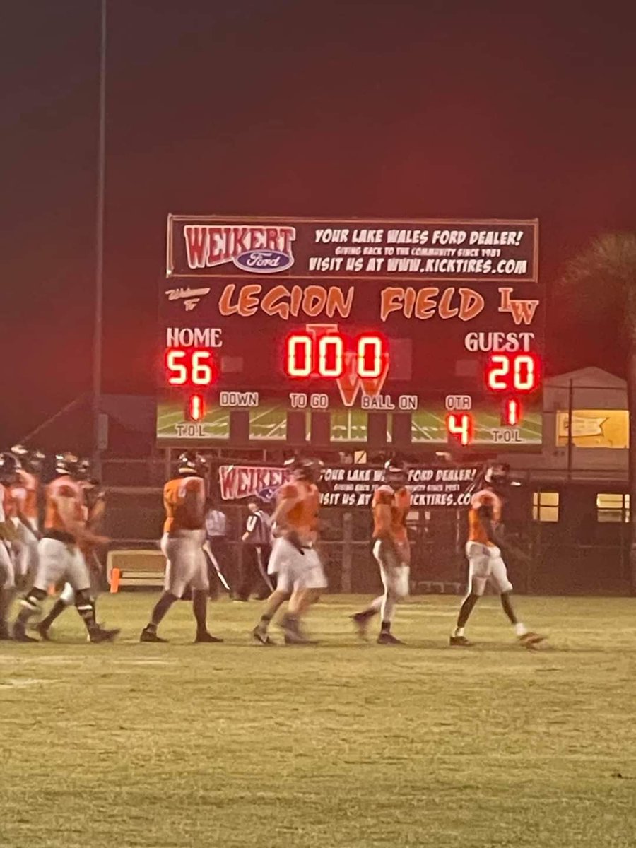 Round 1 in da Books 📚
Lake Wales 56
Gulf 20