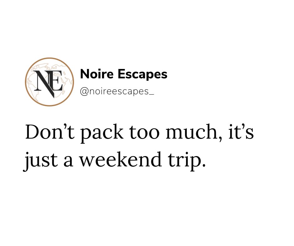 noireescapes's tweet photo. Yes!! Literally the queen of overpacking 💁🏽‍♀️  

Packing light isn't my forte, but hey, I like to be prepared for any fashion emergency! https://t.co/2jjA3BpbG1
