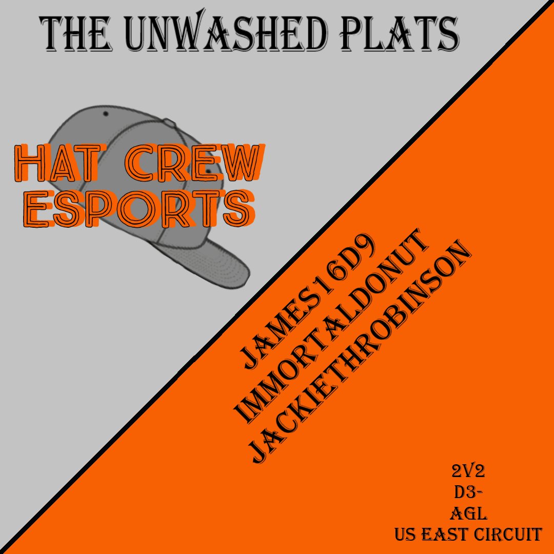 Did not announce on here yet. Hat Crew Esports has been born. Here are our first 3 teams that will be participating in <a href="/AmateurGamingRL/">AmateurGamingLeagueRL</a> in their upcoming Circuits! Good luck to all of the teams! If interested please let me know!!! #RocketLeague