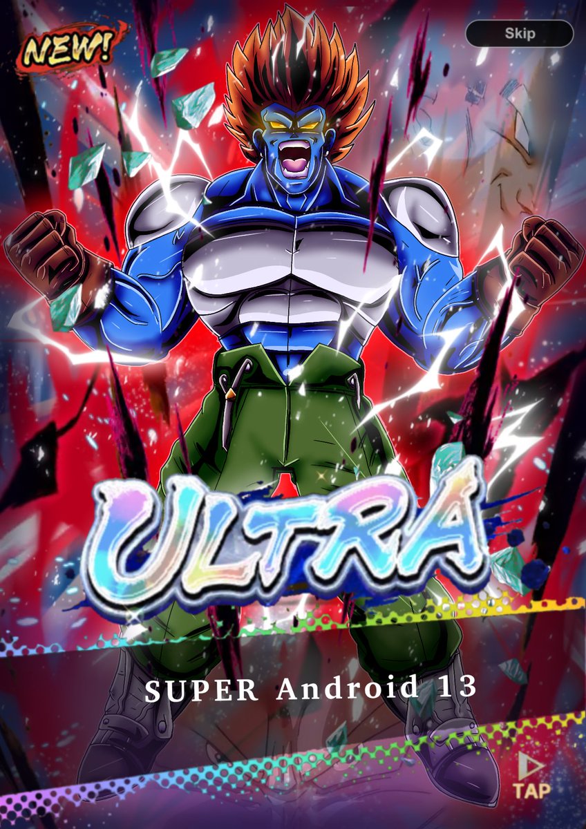 Fox87Wild's tweet image. ULTRA #SUPER13 #ANDROID13 UNIT!!
&quot;Try whatever you want. Your still gonna die!&quot;
And yes very unlikely he gonna get a ultra unit. Lf at best for him tbh
#DragonballLegends #Goku