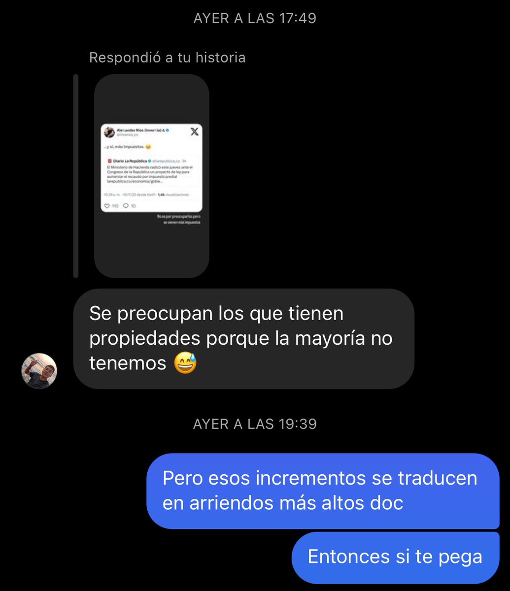 Sea para limitar el predial o para aumentarlo, indiferente a esa situación, un aumento significativo en dicho impuesto afecta directamente a los tenedores e indirectamente a los arrendadores que son la gran mayoría de los colombianos.

Les comparto una respuesta en mi insta.