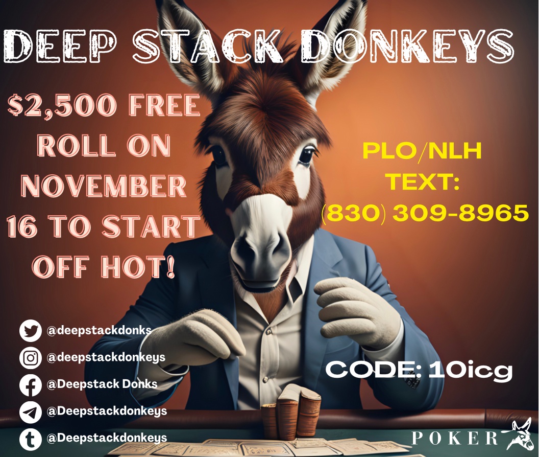 deepstackdonks's tweet image. Feel free to message us for any additional instructions or information.
#gamble #poker #sports #gaming #onlinepoker #GamblingTwitter #freeplay #nba #nfl #mlb #bettingpicks #money #cash #cards #crypto #btc #eth #cards