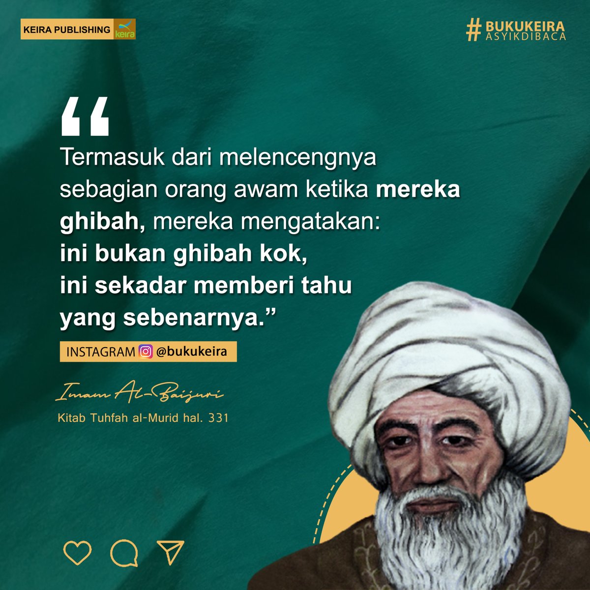 PenerbitKeira's tweet image. Noted. ~

#penerbitkeira #ghibah #gibah #islam #teman