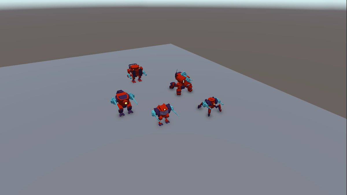 IronDawn_Game's tweet image. Iron Dawn (Blue) Units 
Free World Alliance (Red) Units 
It&apos;s not all the units I just want to show some of the design for the two factions.

In-game all the Blue colored units is a friendly unit.

#gamedev #unity #UnityEngine #Mecha #IndieGameDev #gaming