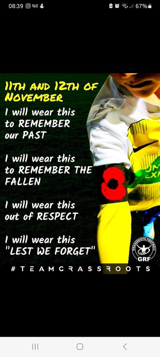 Rememberance weekend