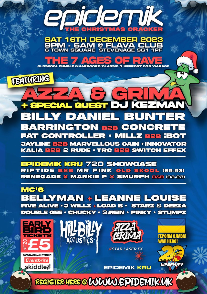 It's that time again peeps! <a href="/Epidemikuk/">Epidemik</a> Christmas party🎄 🎅🏿 at <a href="/FlavaBar/">Flava Bar Stevenage</a> #Stevenage <a href="/epidemiklondon/">Epidemik</a> Catch me hosting on #UKG Set.......🗣💥🎤 It's showtime <a href="/grantepidemik/">grantepidemik</a>