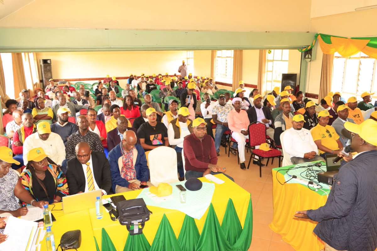 SpeakerMuranga1's tweet photo. With a focus of establishing  and strengthening UDA party's structures at the village level, I attended Mt Kenya  Central region 11 grassroots Elections sensitization and training forum at Golden Palm, Kenol.

The party's grassroots elections will be conducted from 9th December, 2023 using a digital voting system across all the polling stations.

In addition to improving internal democracy, the elections will be crucial to advancing the Bottom Up Economic Transformation Agenda.
