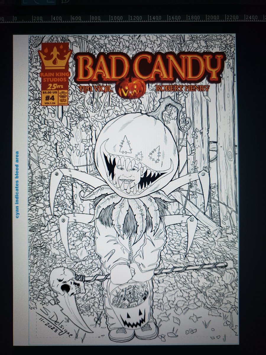 This final piece will be in color. Pretty excited to see how it turns out.