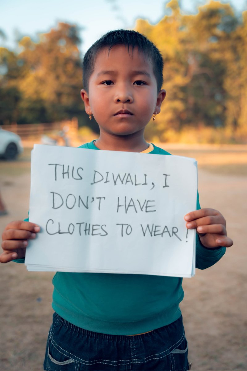 ManipurTimes's tweet photo. This Diwali we have NO Home to decorate.
This Diwali we have NO proper clothes to wear
This Diwali we have NO sweets 
This Diwali we have NO Home to return
This Diwali we have NO crackers to burst
This Diwali we RUN for our lives
This Diwali we are in uncertainty for our lives
This Diwali we WISH to go back to our homes

#NoHomeNoDiwali 
#Diwali2023 #ThisIsManipur
#ManipurFightsBack from #KukiAtrocities #KukiChinZoNarcoTerrorists