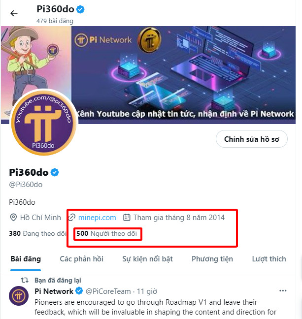 Pi360do's tweet photo. Cảm ơn mọi người đã hỗ trợ. !
đã đủ điều kiện bật chia sẻ doanh thu, sau một tháng đã trả tiền tích xanh cho X.
vì cộng đồng Pi Network phát triển bền vững🥰👋
#PiCoreTeam
#PiNetwork
#Pi360do https://t.co/MFhfFZb4X4