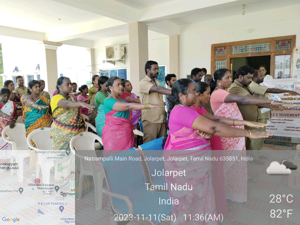 JolarpetMpt's tweet photo. People Movement for Clean Cities - Felicitation of Cleanliness Workers program conducted @Municipal Office, Jolarpet.

@tnmaws 
@MawsTamilNadu 
@SwachhBharatGov https://t.co/XKcW2Domu6