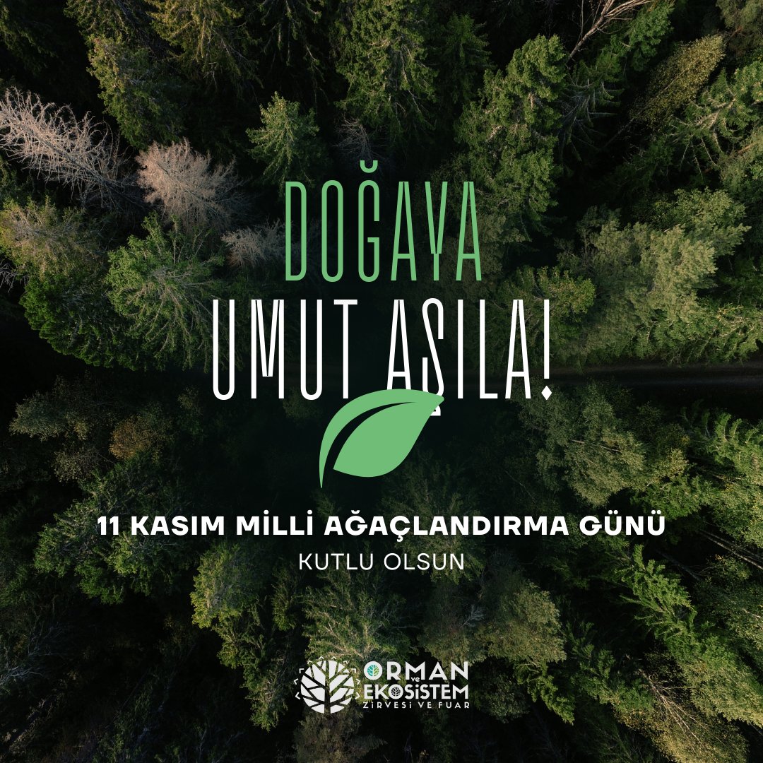 🌳 Bugün, 11 Kasım Milli Ağaçlandırma Günü! Doğamızın değerini bilmek, ona sahip çıkmak ve yeşili korumak hepimizin sorumluluğu. Bir fidan dikmek, gelecek nesillere nefes aldıracak bir miras bırakmaktır. Bugün, sevgiyle büyüyen ağaçlarla dolu bir gelecek için adım at. 🌿💚