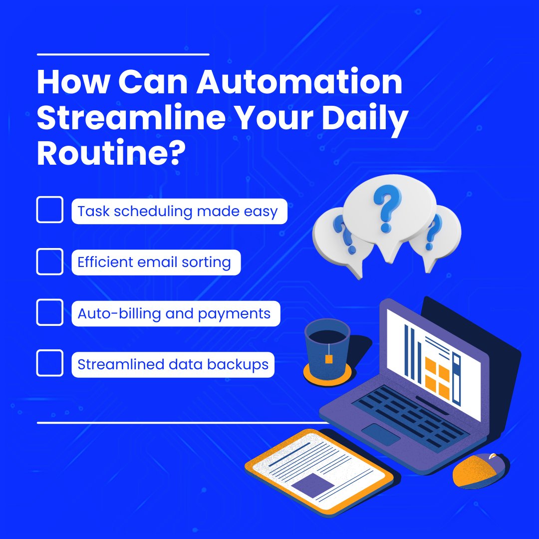 learnalearning's tweet image. Streamline life effortlessly with task automation. Upgrade your day-to-day routines. Simplify and embrace the future now! 📅✨

#Automation #EfficiencyBoost #DigitalAutomation #AutomationTools #ProductivityHacks