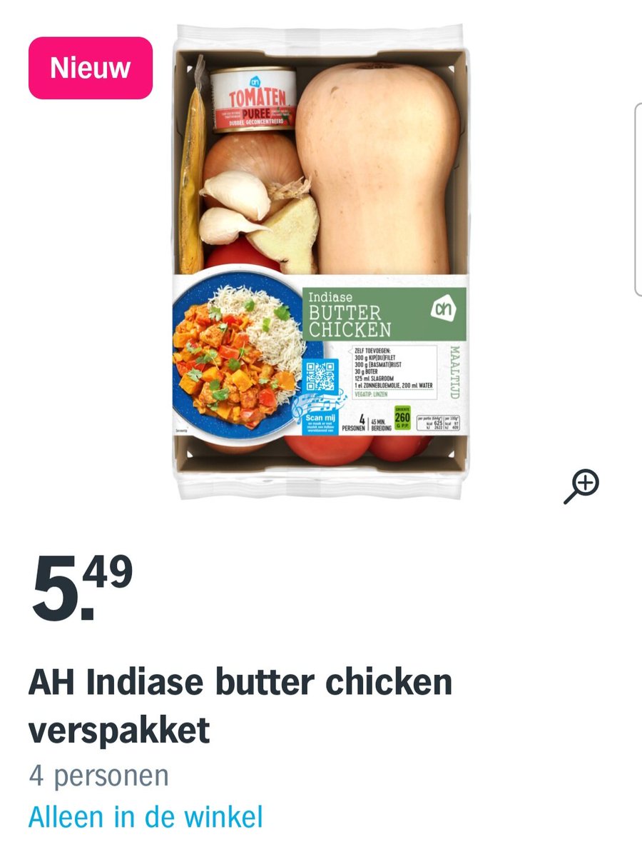__Atika__'s tweet photo. @albertheijn Waarom is het #verspakket #butterchicken pak 'm beet 4 weken geleden geïntroduceerd, maar nu al weer uit het assortiment?! #onbegrijpelijk https://t.co/Q5lIXBPGZT